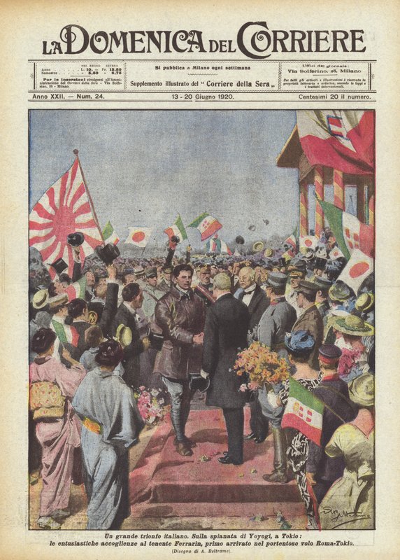A Great Italian Triumph by Achille Beltrame