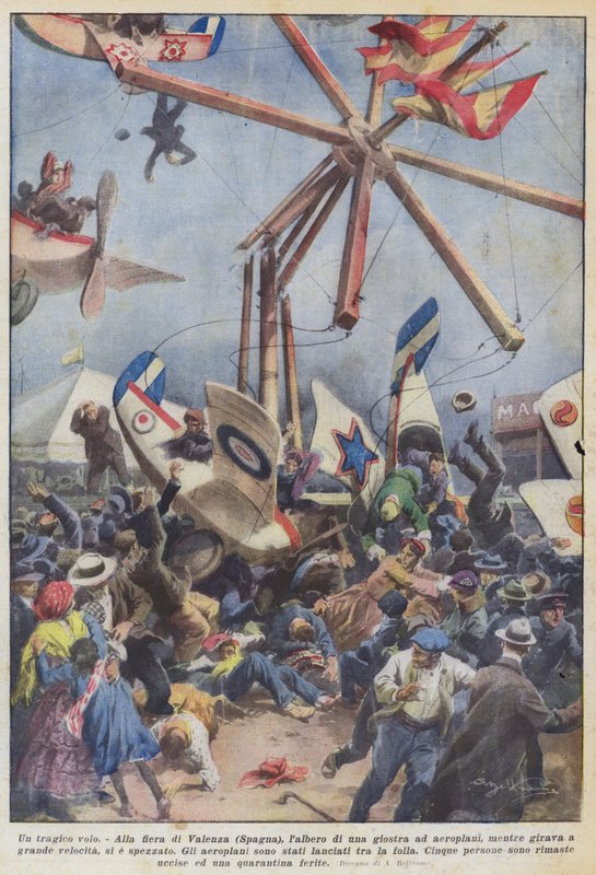 A Tragic Flight by Achille Beltrame