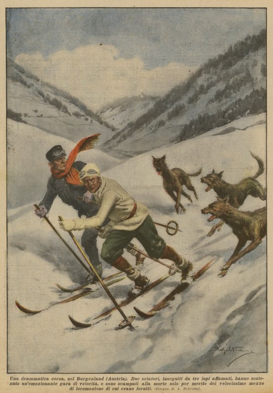 A dramatic race in Burgenland (Austria) by Achille Beltrame