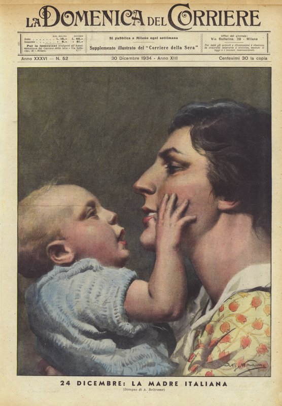 December 24, The Italian Mother by Achille Beltrame
