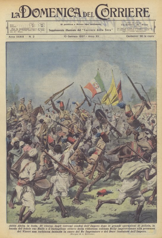 Addis Ababa in Celebration by Achille Beltrame