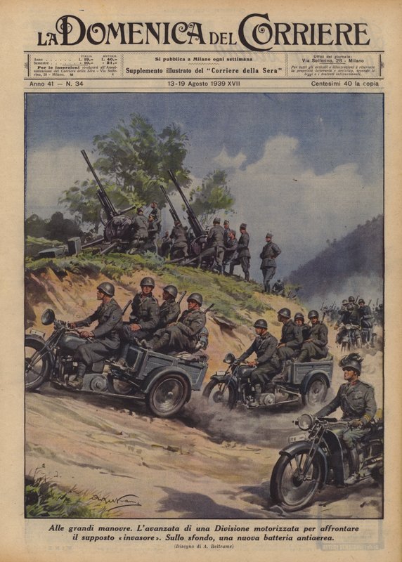 At the Great Maneuvers by Achille Beltrame