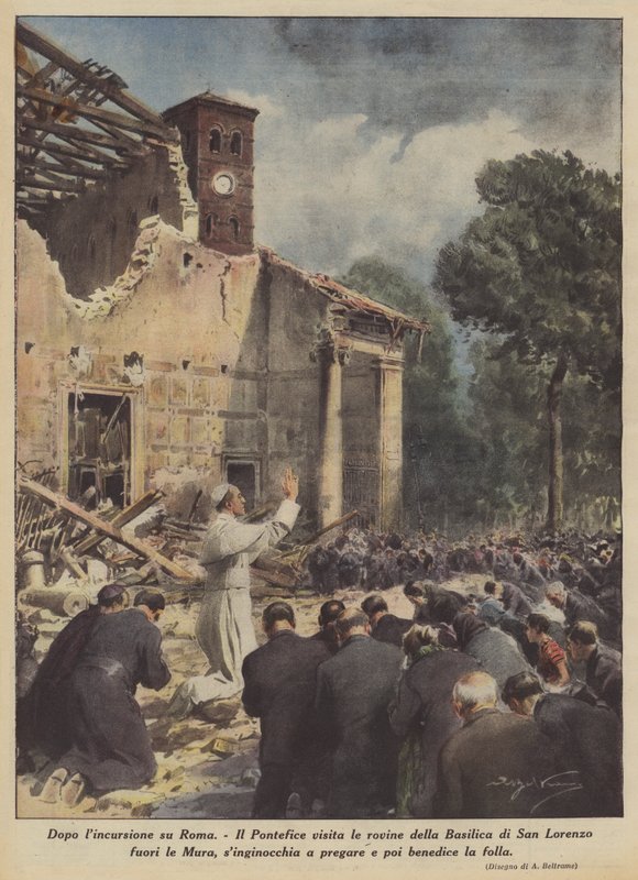 After the Raid on Rome by Achille Beltrame