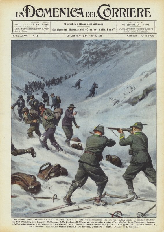 Two Against a Hundred by Achille Beltrame