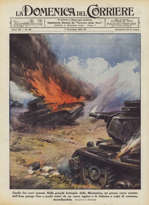 Tank Duel by Achille Beltrame