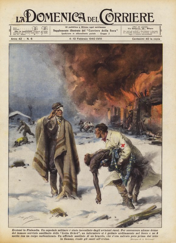 Heroism in Finland by Achille Beltrame