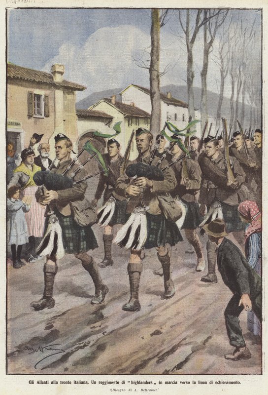 The Allies on the Italian Front by Achille Beltrame