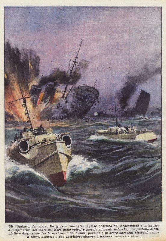 The Stukas of the Sea by Achille Beltrame