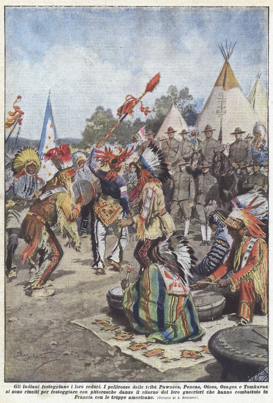 Indians Celebrate Their Veterans by Achille Beltrame
