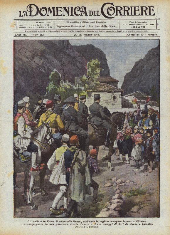 The Italians in Epirus by Achille Beltrame