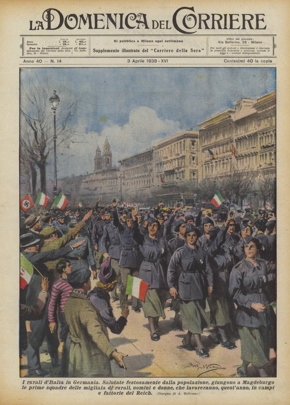 Italian Farmers in Germany by Achille Beltrame