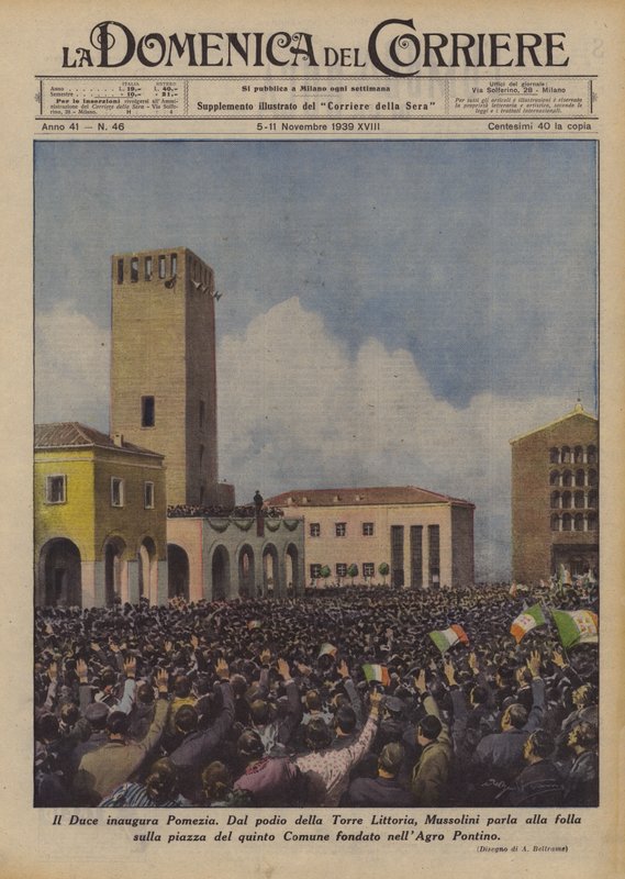 The Leader Inaugurates Pomezia by Achille Beltrame