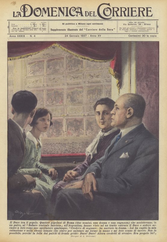 The Duce Among the People by Achille Beltrame