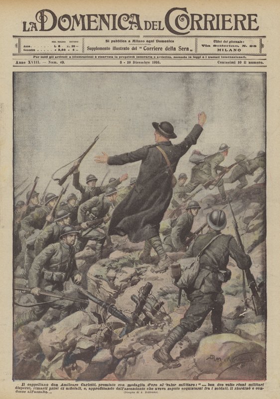 Chaplain Don Amilcare Carletti by Achille Beltrame