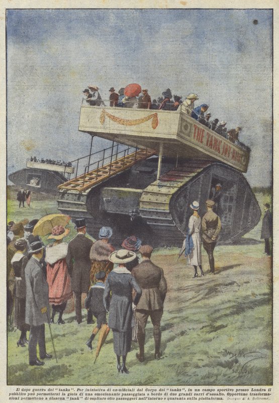 The Post-War Era of Tanks by Achille Beltrame