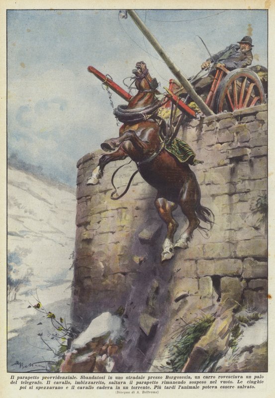 The Providential Parapet by Achille Beltrame