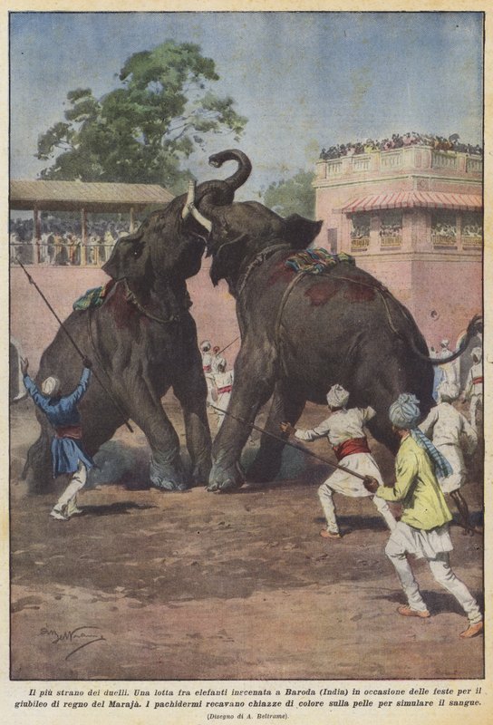 The Strangest Duel by Achille Beltrame