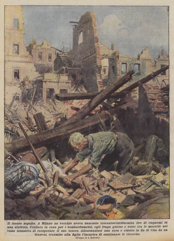 The Buried Treasure by Achille Beltrame
