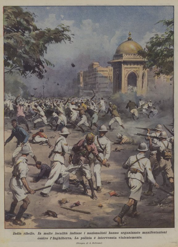 Rebellious India by Achille Beltrame