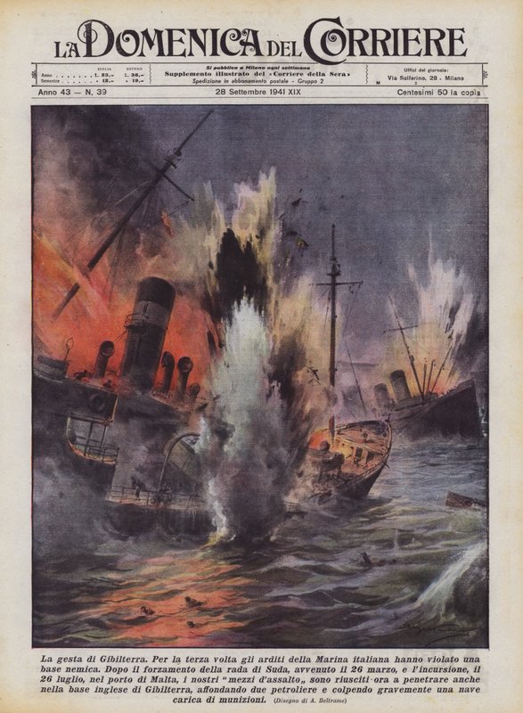 The Deeds of Gibraltar by Achille Beltrame
