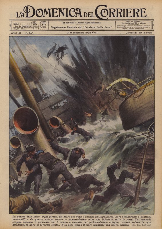 The Mine War by Achille Beltrame