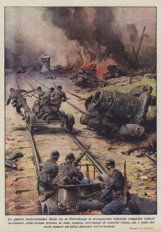 The Most Modern War by Achille Beltrame