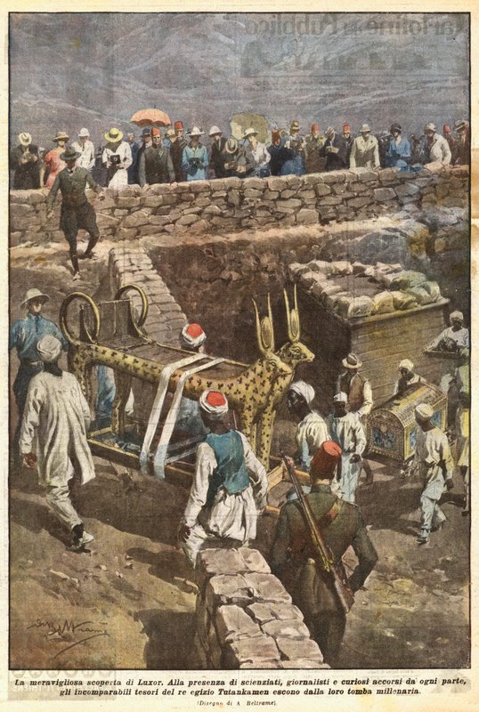 The Wonderful Discovery of Luxor by Achille Beltrame