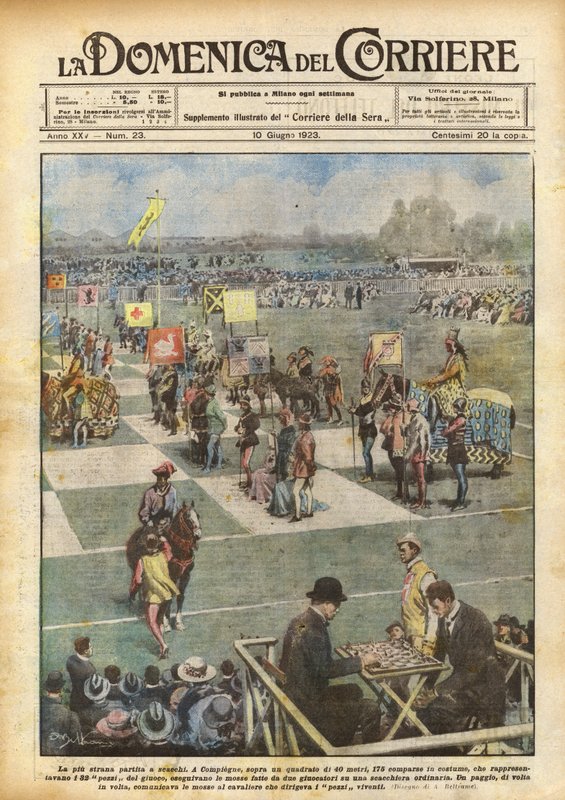 The Strangest Chess Game by Achille Beltrame