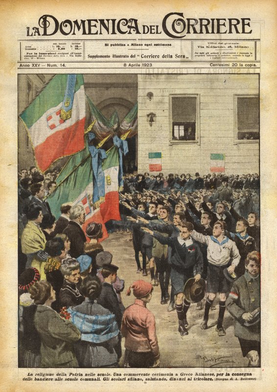 The Religion of the Homeland in Schools by Achille Beltrame