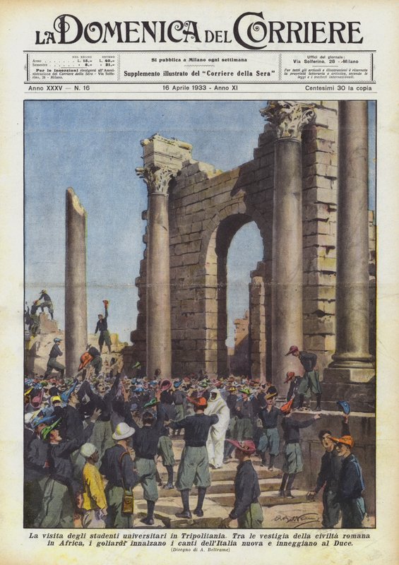 The Visit of University Students to Tripolitania by Achille Beltrame