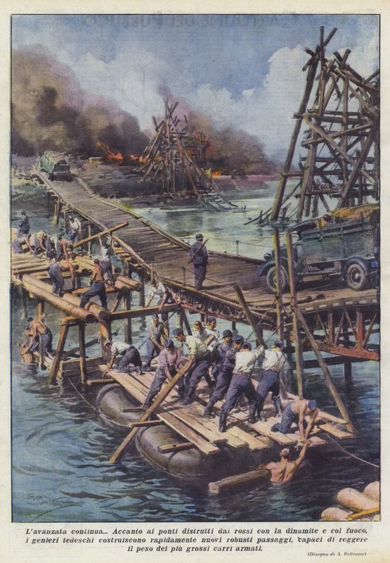 The Advance Continues by Achille Beltrame