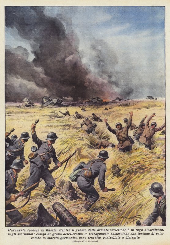 The German Advance in Russia by Achille Beltrame