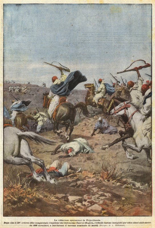 The Victorious Operations in Tripolitania by Achille Beltrame
