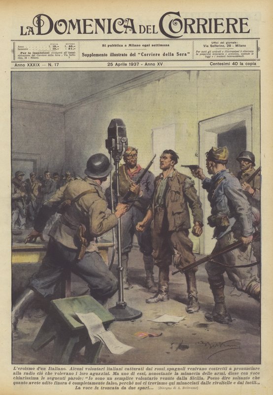 The Heroism of an Italian by Achille Beltrame