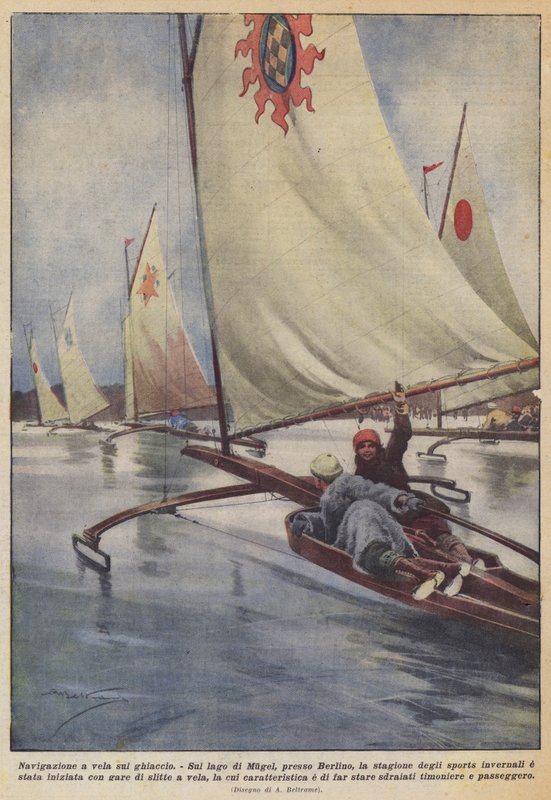 Sailing on Ice by Achille Beltrame
