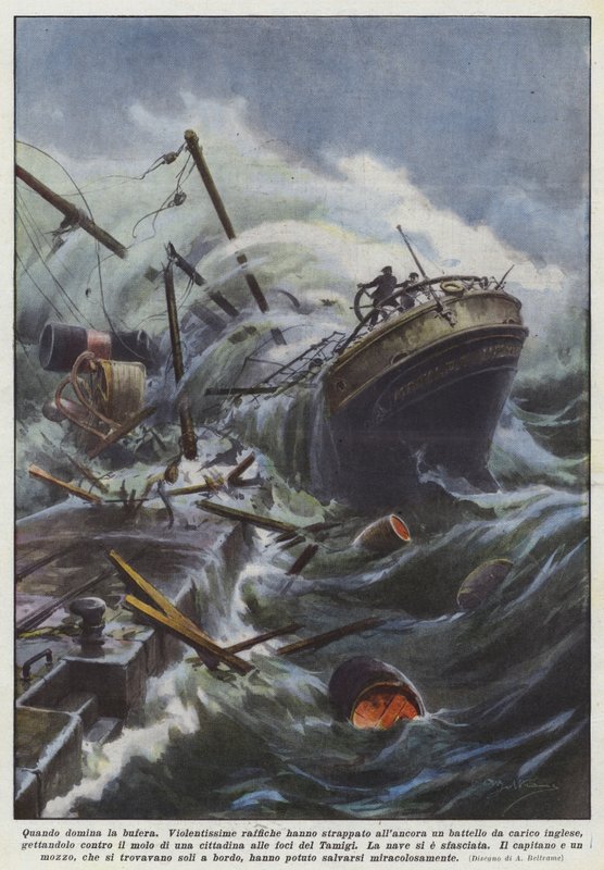When the Storm Dominates by Achille Beltrame