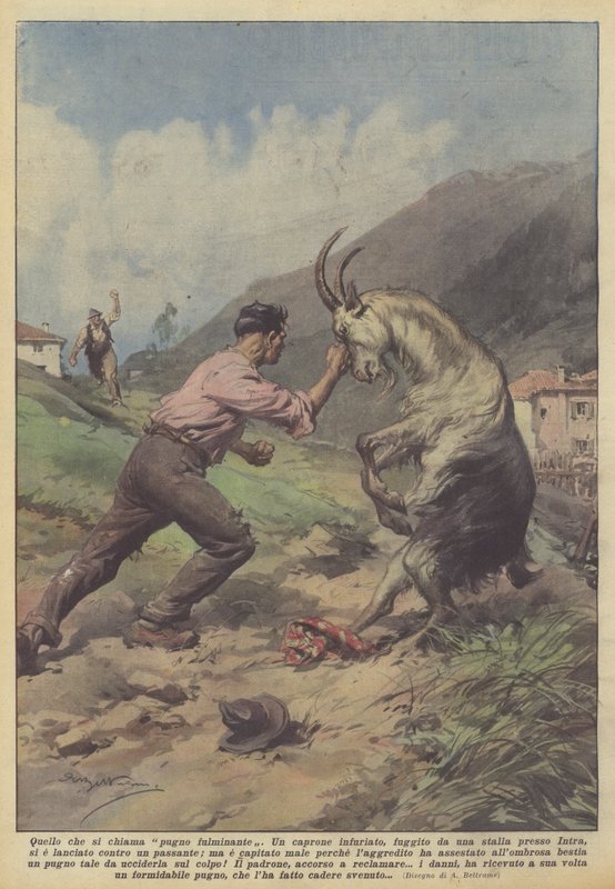 What is called a lightning punch by Achille Beltrame