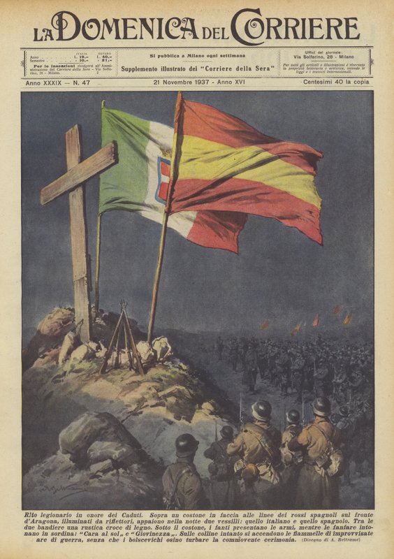 Legionary rite in honor of the Fallen by Achille Beltrame