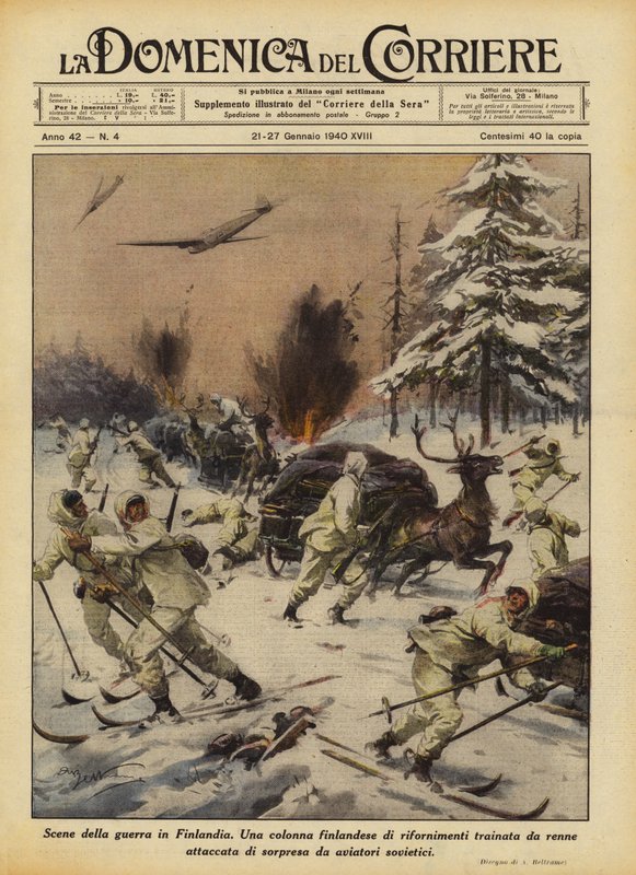 Scenes of the War in Finland by Achille Beltrame