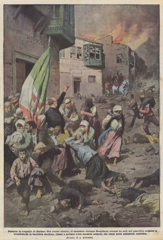 Smyrna During the Greco-Turkish War (1919-22) by Achille Beltrame
