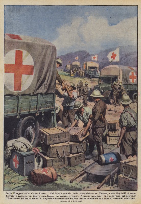 Under the Sign of the Red Cross by Achille Beltrame