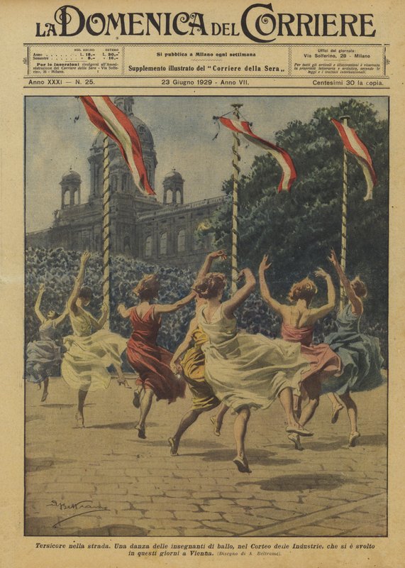 Terpsichore in the Street by Achille Beltrame
