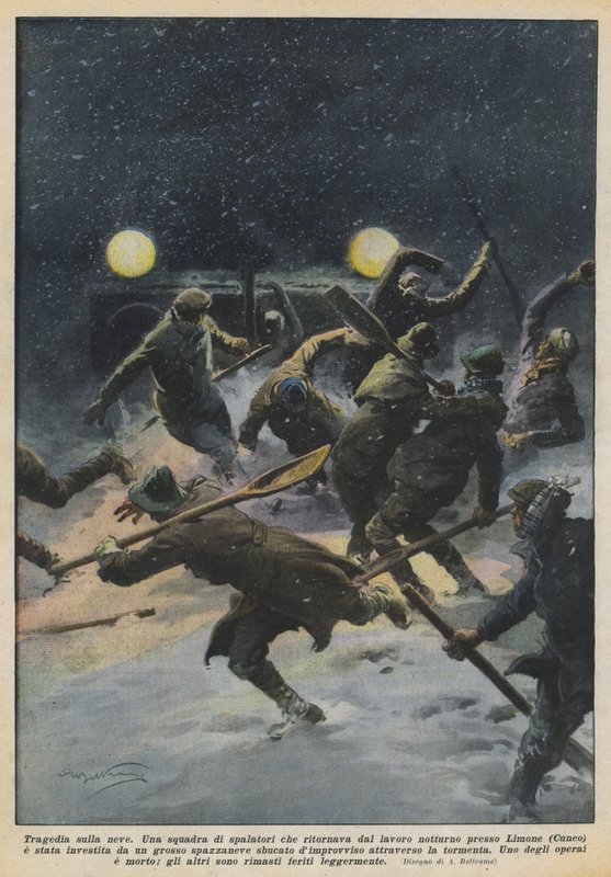 Tragedy on the Snow by Achille Beltrame
