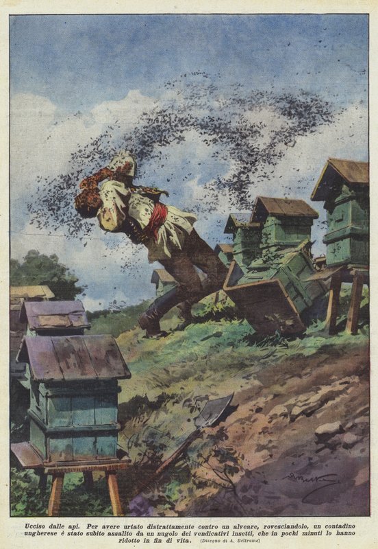 Killed by Bees by Achille Beltrame