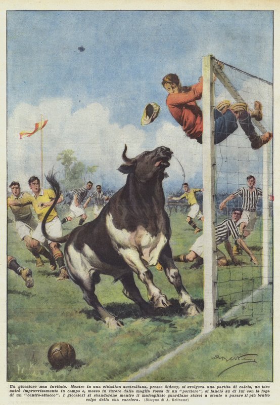An Uninvited Player by Achille Beltrame