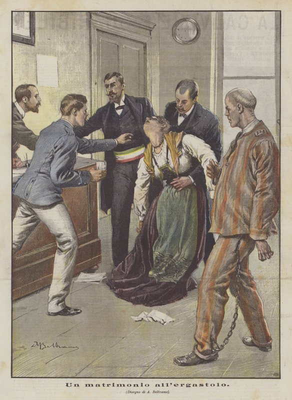A Marriage in Prison by Achille Beltrame