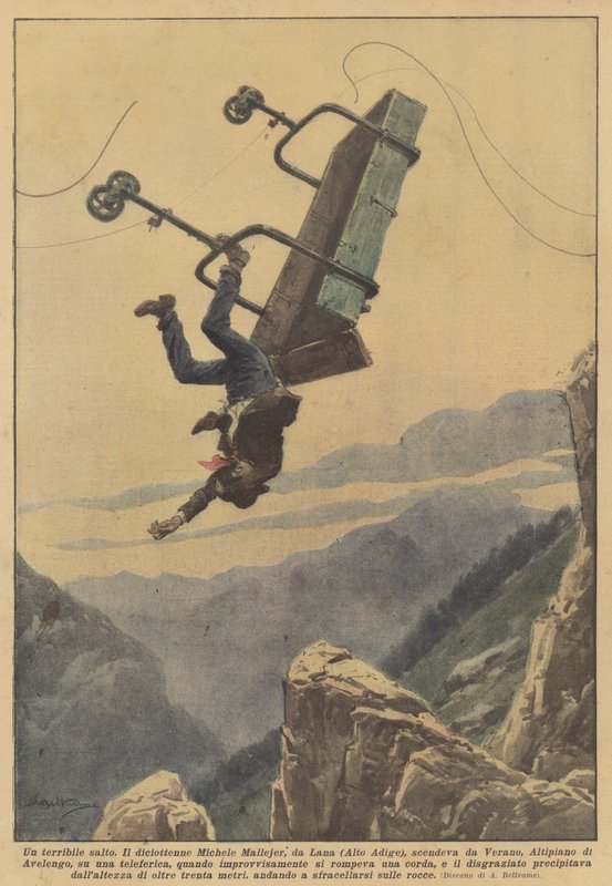 A terrible jump by Achille Beltrame