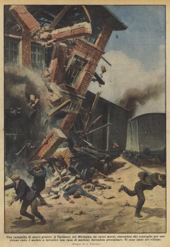A new kind of catapult by Achille Beltrame