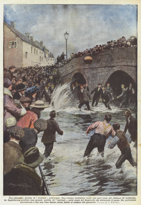 A Noisy Game of Football in the Water by Achille Beltrame