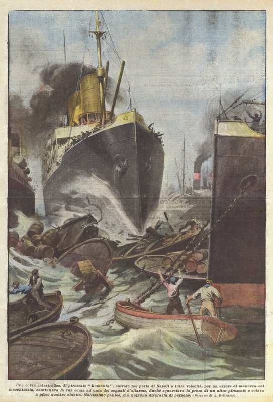 A catastrophic race by Achille Beltrame